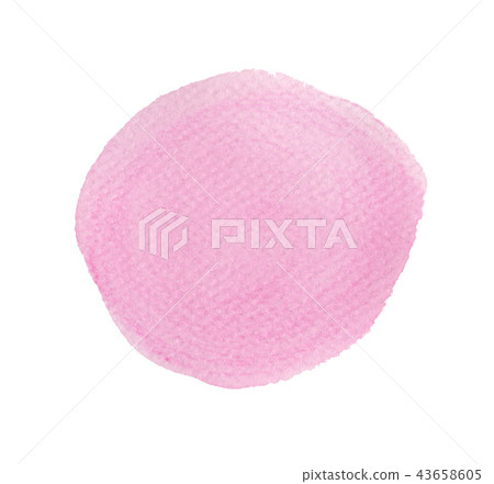 Pink watercolor circle Pink watercolor circle 43658605