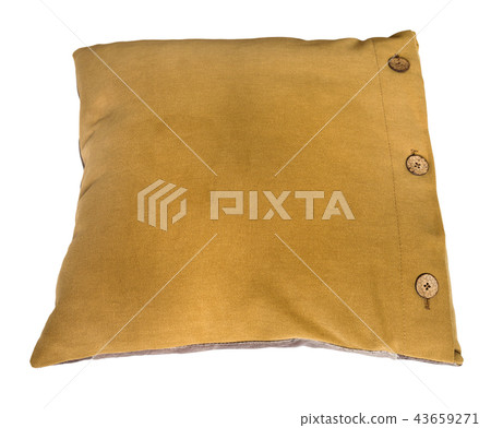 top view of dark yellow decorative pillow top view of dark yellow decorative pillow 43659271