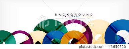 Geomtric modern backgrounds, rings abstract template 43659520
