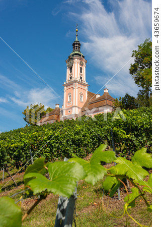 View of the pilgrimage church at Lake Constance View of the pilgrimage church at Lake Constance 43659674