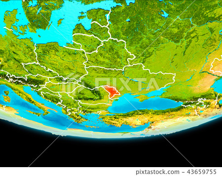 Satellite view of Moldova 43659755