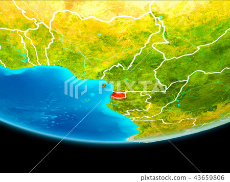 Satellite view of Equatorial Guinea 43659806