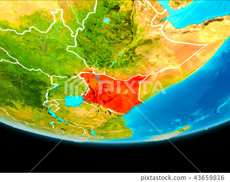 Satellite view of Kenya Satellite view of Kenya 43659816