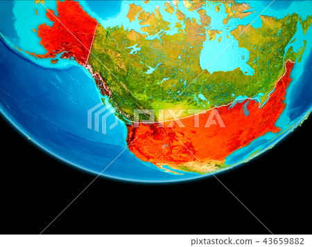 Satellite view of USA Satellite view of USA 43659882