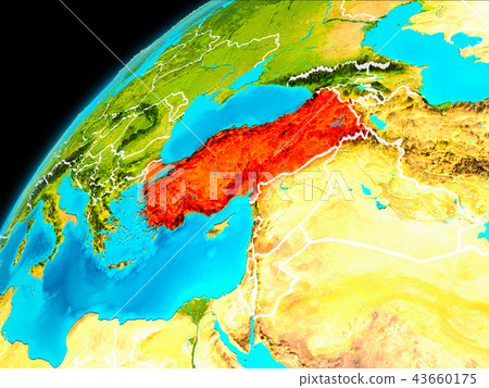 Turkey from space Turkey from space 43660175