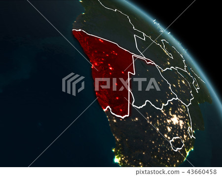 Namibia in red at night Namibia in red at night 43660458