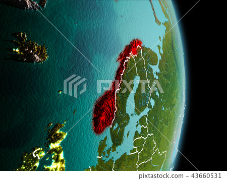Morning over Norway on Earth 43660531