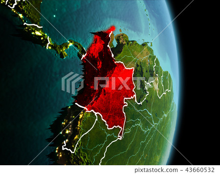 Morning over Colombia on Earth 43660532