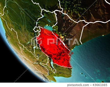 Tanzania at night on Earth Tanzania at night on Earth 43661085