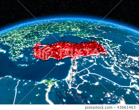 Turkey from space at night 43661463