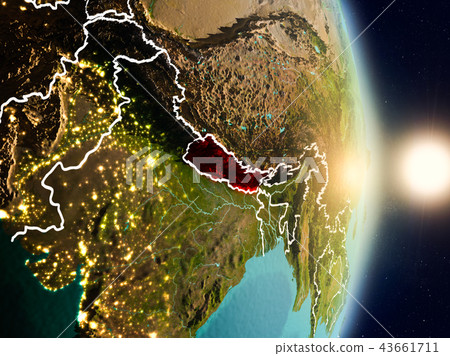 Nepal during sunrise 43661711