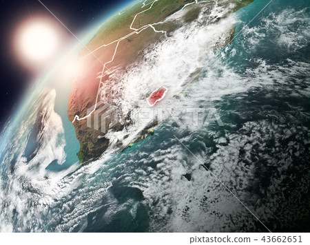Lesotho on planet Earth in sunset Lesotho on planet Earth in sunset 43662651