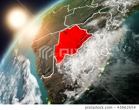 Botswana on planet Earth in sunset 43662654