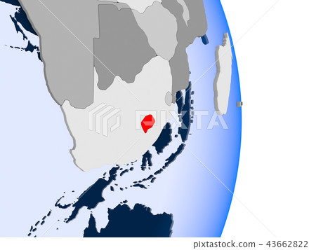 Gabon on globe Gabon on globe 43662822