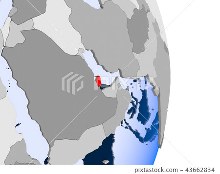 Eritrea on globe Eritrea on globe 43662834