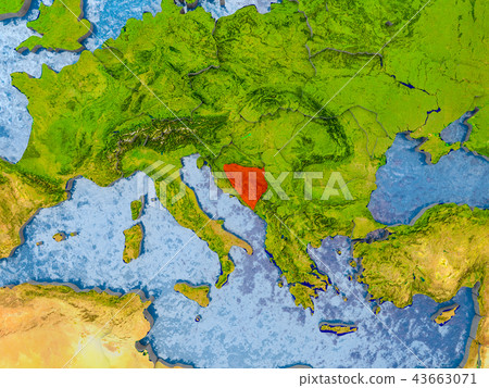 Map of Bosnia and Herzegovina 43663071