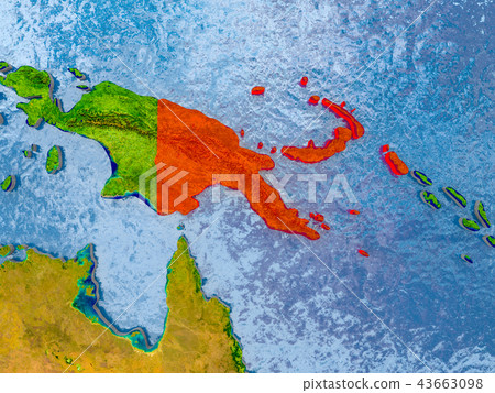 Map of Papua New Guinea 43663098