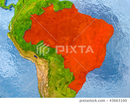 Map of Brazil Map of Brazil 43663100