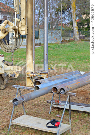 Borehole for soil testing 43665679