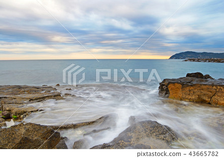 Coastline at dusk Coastline at dusk 43665782