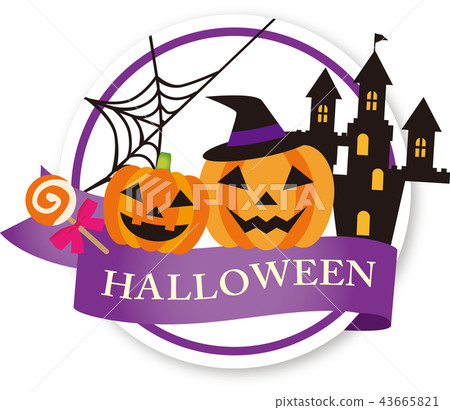 Halloween label 43665821