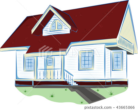 Real Estate banner in hand drawn style 43665866