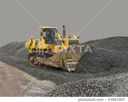Extraction and loading of coal by excavator Extraction and loading of coal by excavator 43665907