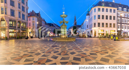 Stroget street, Amagertorv, Copenhagen, Denmark 43667038