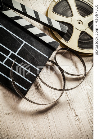 Vintage filmmakers equipment background 43667310