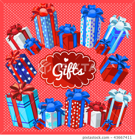 Sample design of placard with attributes of New Year and Christmas. Sketch of poster, party Sample design of placard with attributes of New Year and Christmas. Sketch of poster, party 43667411