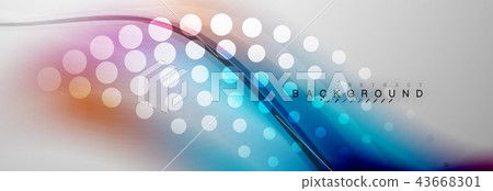 Smooth flowing wave motion concept background 43668301
