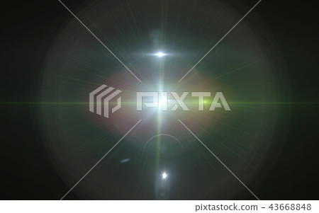 Beautiful blue digital lens flare in black Beautiful blue digital lens flare in black 43668848