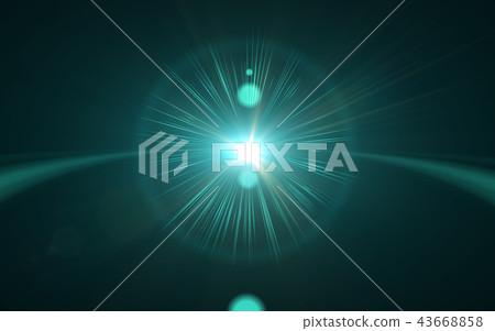 abstract sun burst with digital lens flare light 43668858