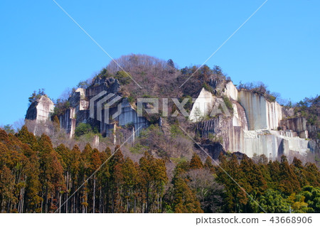 大谷石大谷石採石場栃木縣宇都宮市 大谷石大谷石採石場栃木縣宇都宮市 43668906