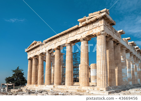 Parthenon on the Acropolis of Athens, Greece 43669456