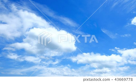 Sky blue sky clouds 16: 9 43669778