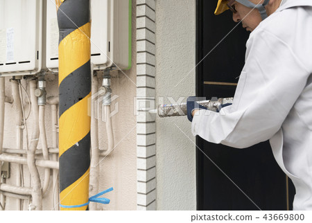 Exterior wall repair image caulking Exterior wall repair image caulking 43669800