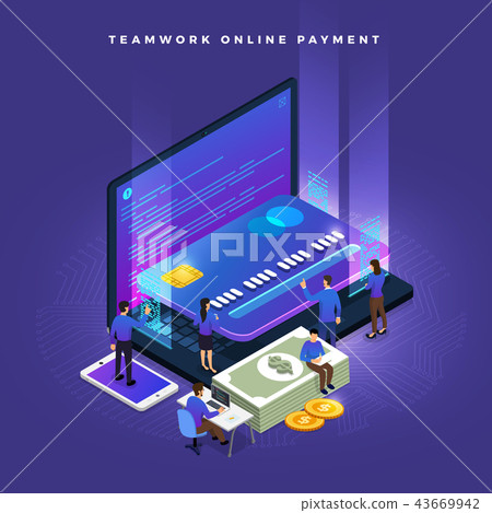 Isometric Online Payment Isometric Online Payment 43669942