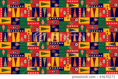  聖誕包裝。包裝紙。壁紙。 43670271