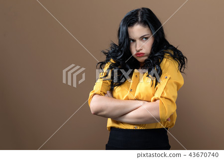 Angry young woman Angry young woman 43670740