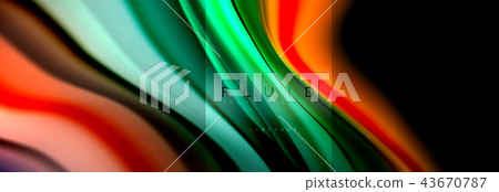 Rainbow fluid abstract shapes, liquid colors design, colorful marble or plastic wavy texture Rainbow fluid abstract shapes, liquid colors design, colorful marble or plastic wavy texture 43670787