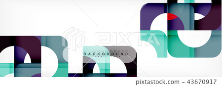 Geometric squares abstract banner. Vector illustration for business brochure or flyer, presentation Geometric squares abstract banner. Vector illustration for business brochure or flyer, presentation 43670917