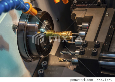 The CNC lathe or turning machine 43671569