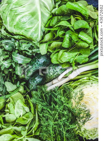 Background of a lot of fresh green different Background of a lot of fresh green different 43672682