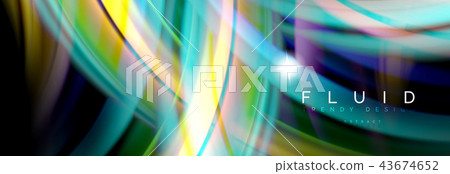 Flowing glowing color motion concept, trendy abstract layout template for business or technology Flowing glowing color motion concept, trendy abstract layout template for business or technology 43674652
