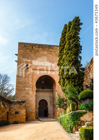 gate to Alhambra complex in Granada, Spain gate to Alhambra complex in Granada, Spain 43675349