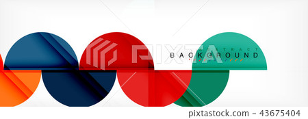Circle abstract background, geometric illustration Circle abstract background, geometric illustration 43675404