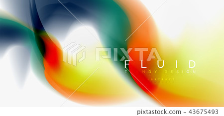 Mixing liquid color flow abstract background.... - Stock Illustration ...