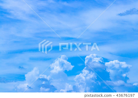 Midsummer blue sky 43676197
