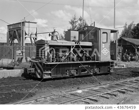 Sugar cane transport railway on Minami Daito Island 43676459